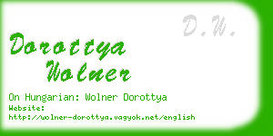 dorottya wolner business card